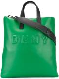 embossed logo tote