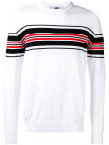 striped knit jumper 