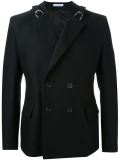 buckle detail double breasted jacket