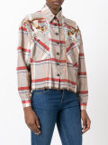 bird shoulder frayed shirt 