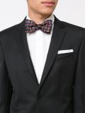 oval print bow tie