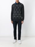 diamond print jumper