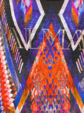 geometric print logo top