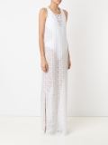 round neck lace beach dress