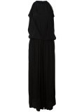 studded trim flared dress 
