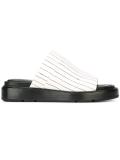 striped slider sandals 