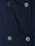 collarless buttoned coat