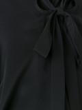 tie neck blouse