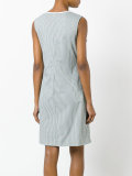 knots trim striped dress