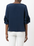 frilled sleeve top