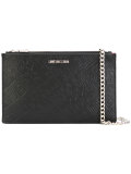 logo embossed crossbody bag