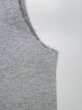 logo print tank top