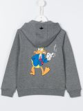 smoking duck print hoodie