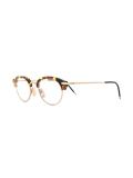 tortoiseshell accent round glasses