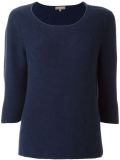 garter stitch puff sleeve top