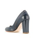panel chunky heel pumps