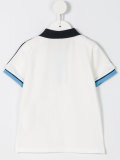 contrast collar polo shirt