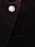velvet effect fitted jacket