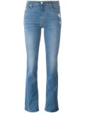 stonewashed bootcut jeans