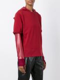 layered effect hoodie