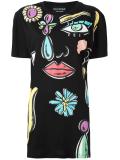 abstract print T-shirt 
