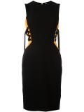 lace-up detail dress