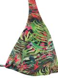 floral print triangle bikini top