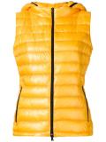 zipped hooded gilet