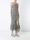 ruffled hem dress