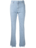 striped cropped jeans