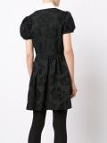floral embossed shirt dress