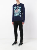 intarsia floral jumper 
