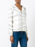 curved panel hooded jacket