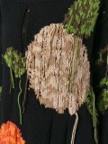 floral intarsia oversized jumper
