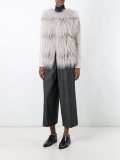 straight leg cropped trousers