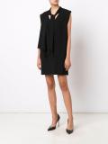 bow detail shift dress