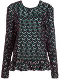 jacquard ruffle top