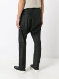 drop-crotch trousers