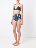 printed triangle bikini set