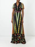 mixed print dress