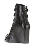 buckled straps boots