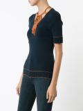 ribbon detail knitted top