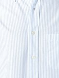 button down collar striped Oxford shirt