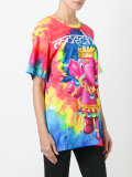 crowned elephant tie-dye T-shirt