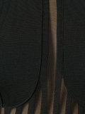 sheer panel turtleneck dress