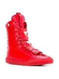 lace-up hi-top sneakers 