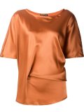 flared shortsleeved blouse