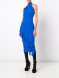 ruffled fitted dress