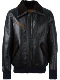 leather bomber jacket