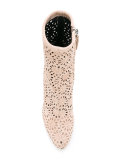 floral laser cut booties 